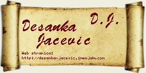 Desanka Jaćević vizit kartica